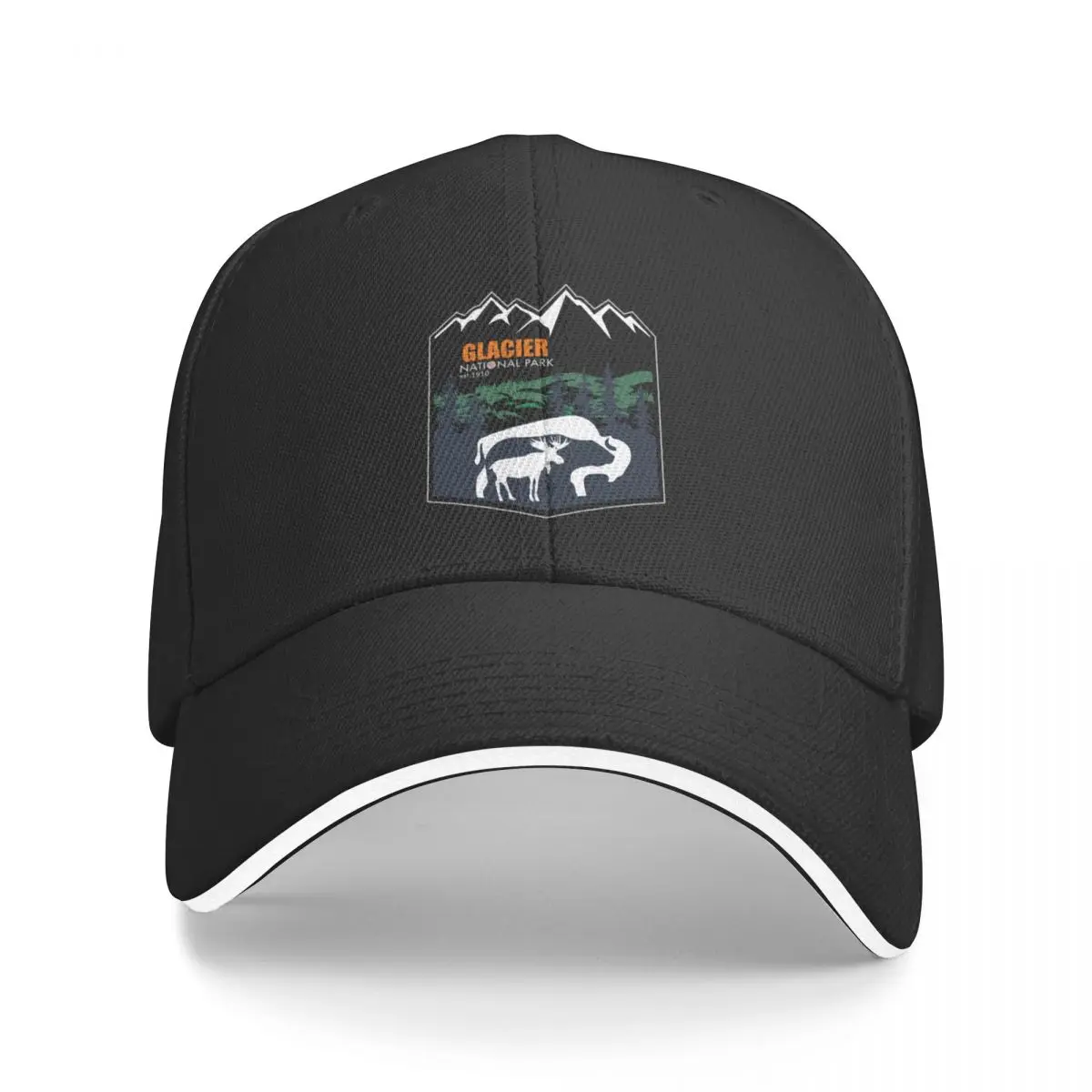 

Кепка "Национальный парк ледника", бейсболка, уличная одежда, модная пляжная брендовая мужская кепка, дизайнерская мужская кепка для женщин