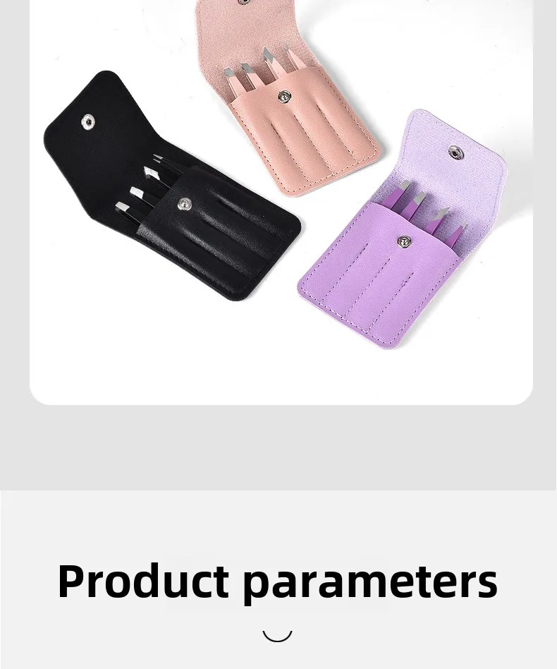 Hochpräzise Augenbrauenpinzette, 4 Stück, Haarschönheit, Abzieher für feine Haare, Edelstahl, schräge Augenbrauenklammern, Entfernung, Make-up-Werkzeuge – Detail 16