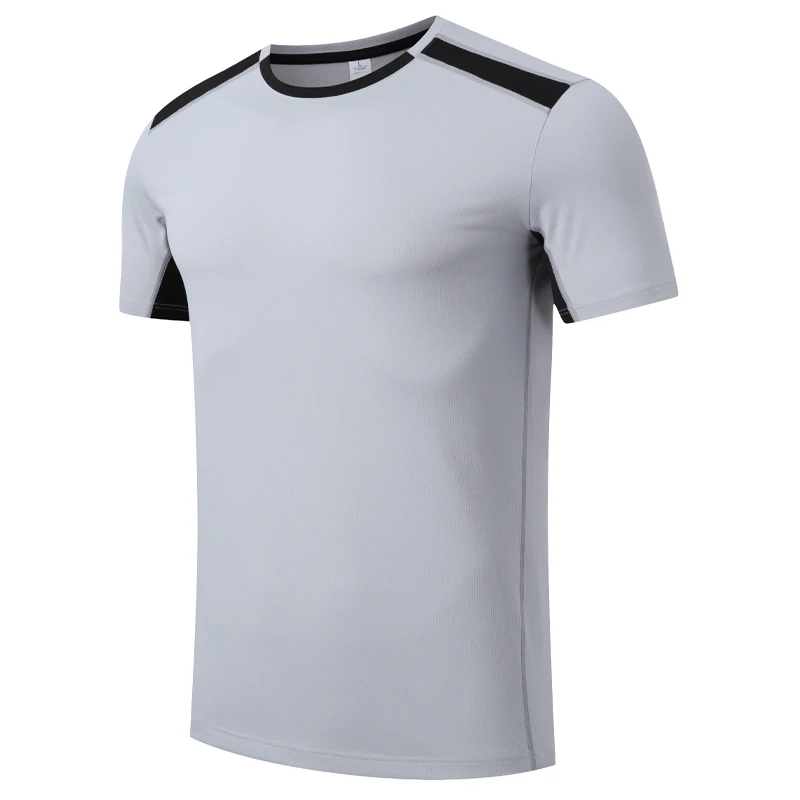 

Summer Men Quick Dry Short Sleeve Sport T Shirt Gym Jerseys Fitness Tee Training Running T-Shirt Marathon Fitness Sportswear