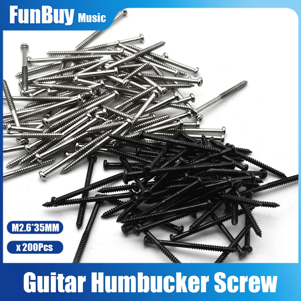 200Pcs Guitar Bass Humbucker Pickup Viti Di Montaggio Per Pb Jb P90 Sostituzione Pickup Per Chitarra Elettrica