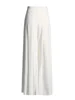 Chic Two Piece Sets For Women Diagonal Collar Short Sleeve Top High Waist Loose Pleated Wide Leg Pant Solid Set Female 6