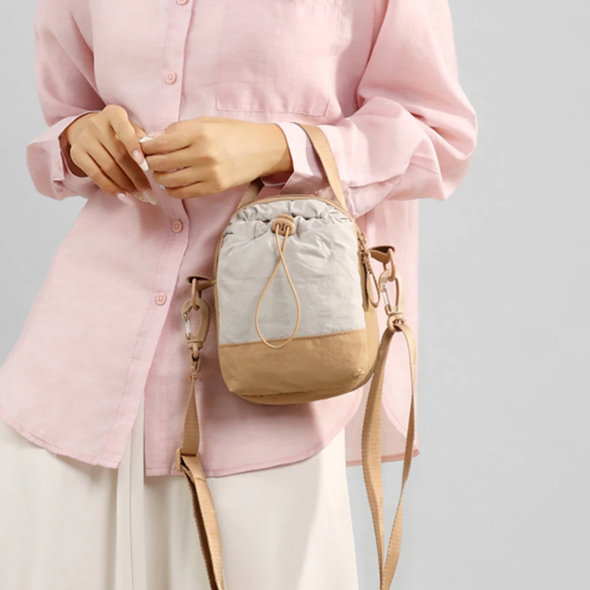 Workwear-Style Parent-Child Bag for Women, 2025 New Model, Outdoor Camping Sports Phone Tissue Crossbody Bag, Compact Water Bottle Bag for Women