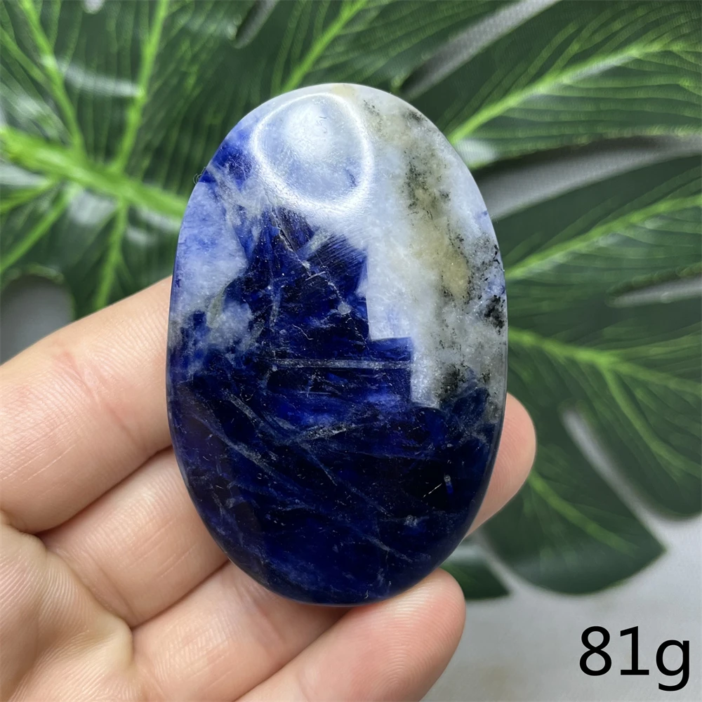 Natural Gemstone Dark Blue Kyanite Palmstone Hand Polished Home Room Decoration Holiday Gifts Witchcraft Altar Spiritual Healing 3