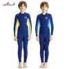 Children's Neoprene Wetsuit One-piece Long Sleeve Diving Suit Proof Sunscreen Surfing Swimming Boy Snorkeling Swimsuit snorkelin 1