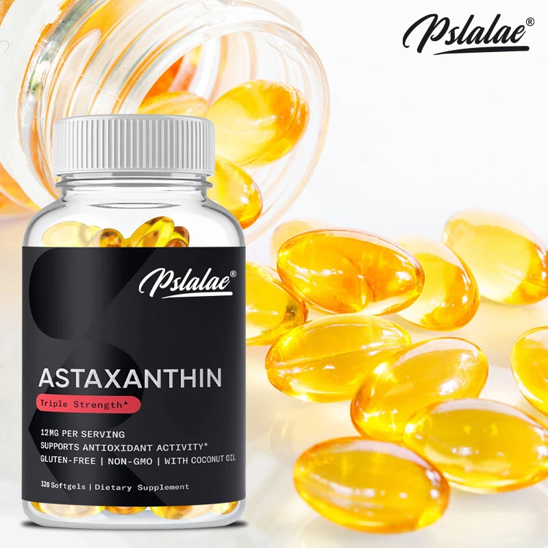 

Icelandic Astaxanthin 12 Mg with Organic Coconut Oil | Dietary Supplement - 120 Vegetarian Softgels