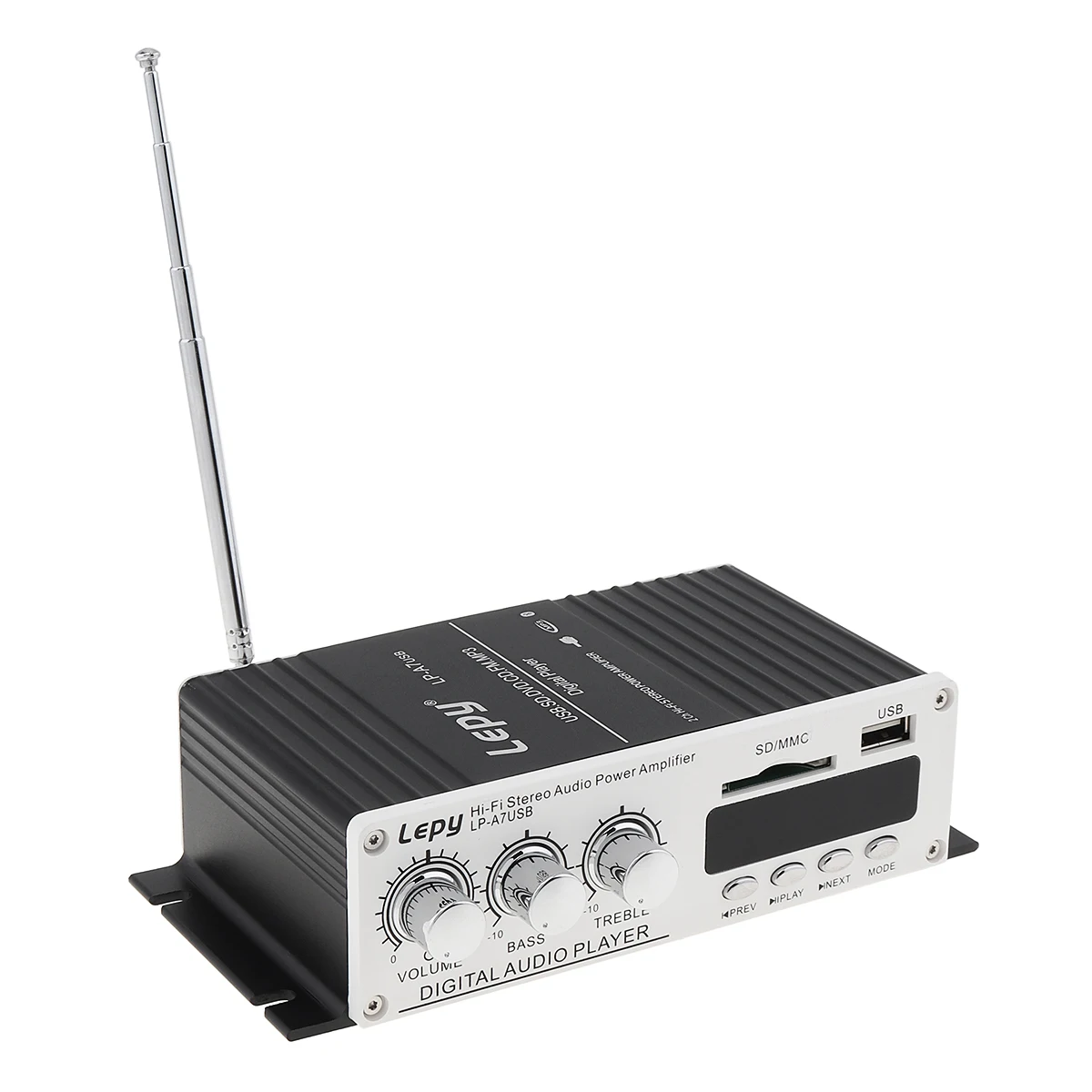 Bluetooth-compatible Car Mini Hi-Fi Stereo Audio Amplifier Auto Audio FM MP3 Player Support USB/SD/DVD/CD with Remote Controller