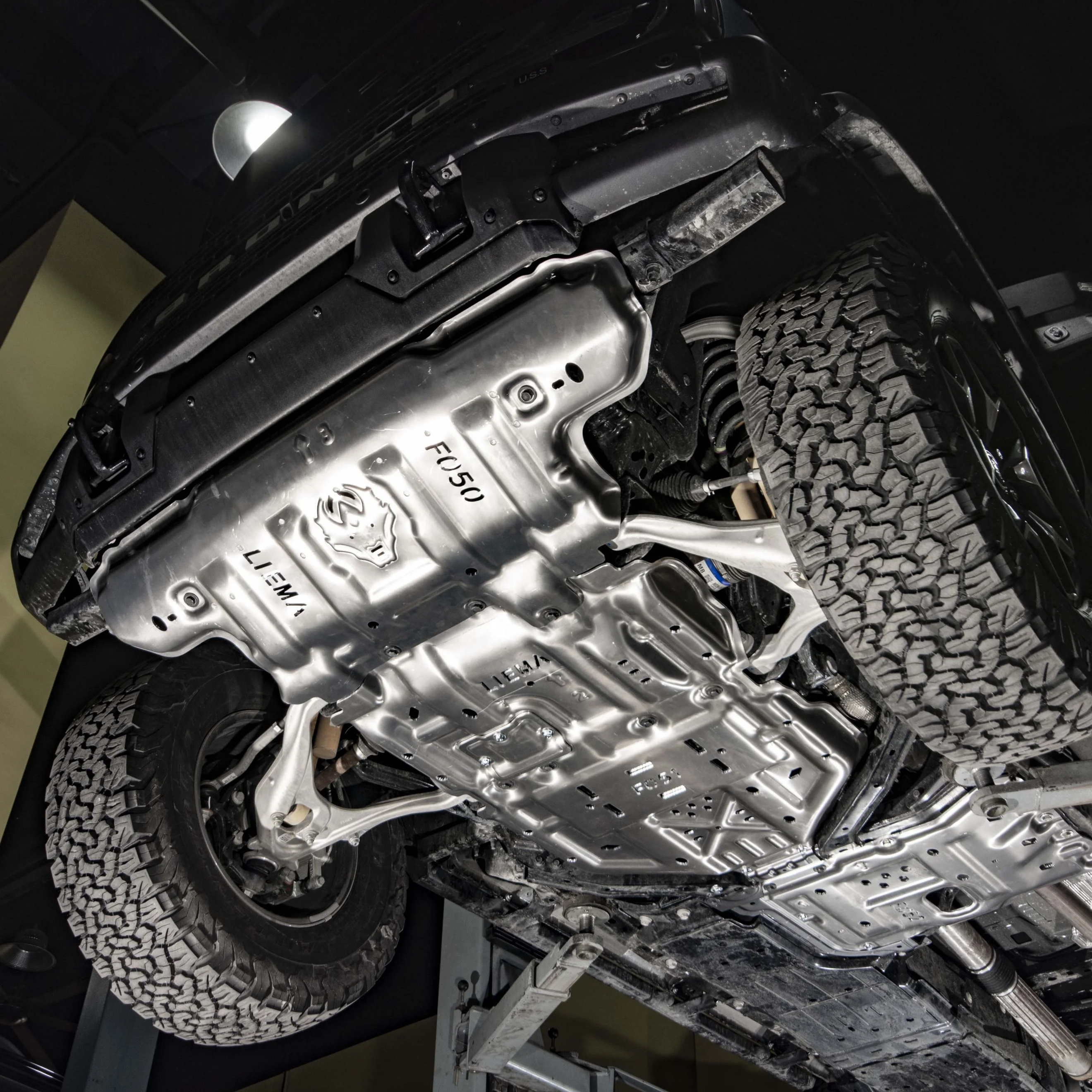 Accessories fit for Ford Bronco 2.3 2.7 Sport Junxi 3D Engine Crankcase Protection Cover Shield Guard Defender Skid Plate
