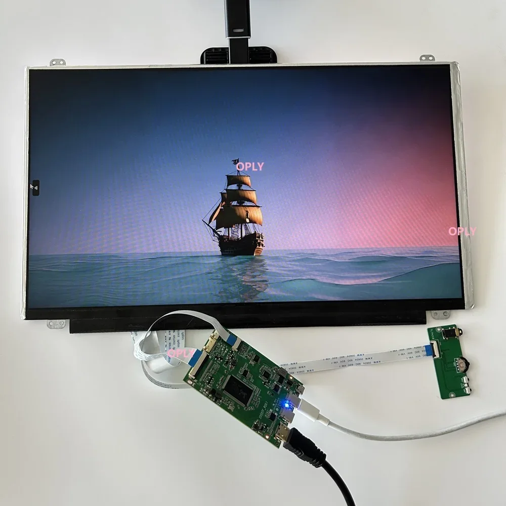 컨트롤러 보드 2 유형 C 미니 HDMI 호환 B156HTN03.8 B156HTN03.6 B156HTN03 15.6 1920×1080 EDP LED 패널 화면 DIY