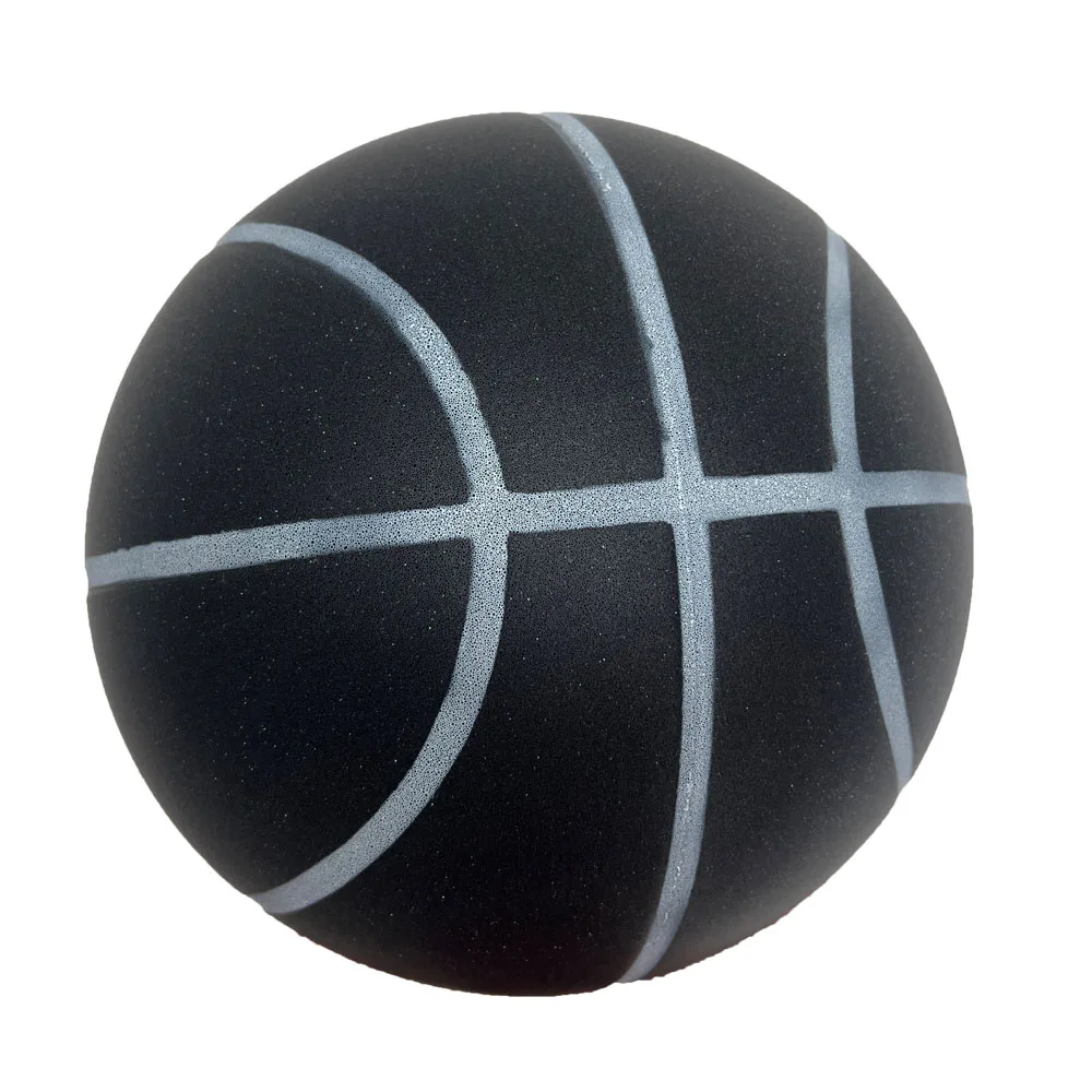 【Hot New Release】 Grooved Airless Silent Basketball Size 7# 6# Men & Women/Children Indoor Dribble Practice Bounce Quiet Soft Foam No Noises