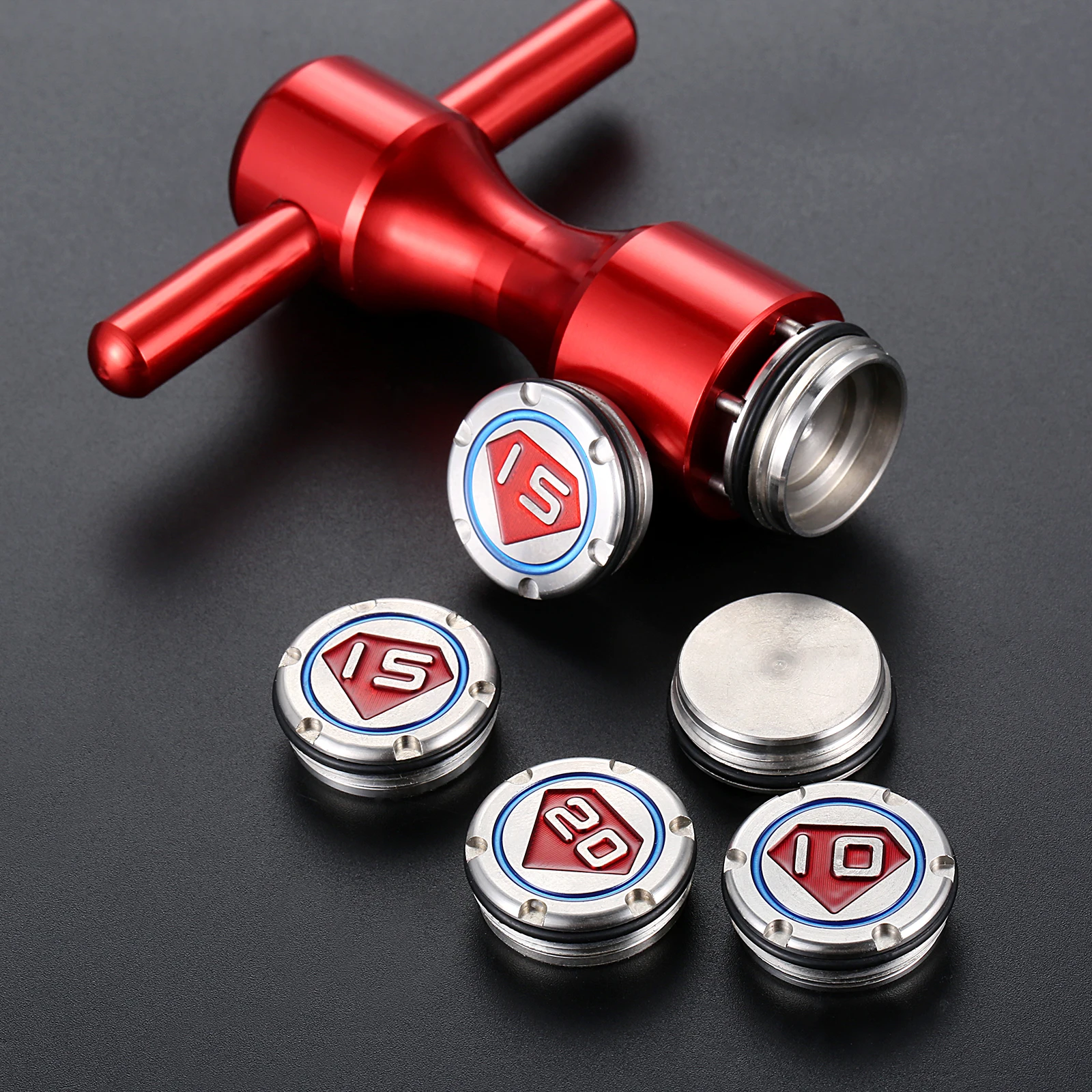 2Pc 10/15/20G Pesi Da Golf + Chiave Adatta Per Titleist Scotty Cameron Compatibile Con Tutti Gli Accessori Per Teste Di Mazze Da Golf Della Serie 3/4