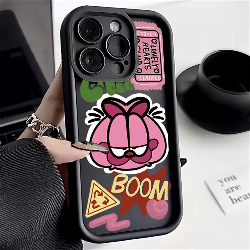 Cartoon Cat Silicone Phone Cover for Samsung Galaxy Series