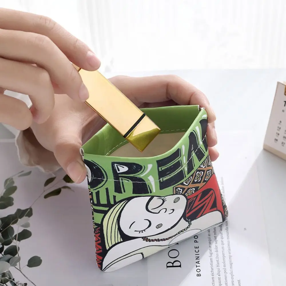 

Сумка-шрапнель из искусственной кожи, креативная Водонепроницаемая мягкая женская мини-сумка для хранения ювелирных изделий с автоматическим закрытием