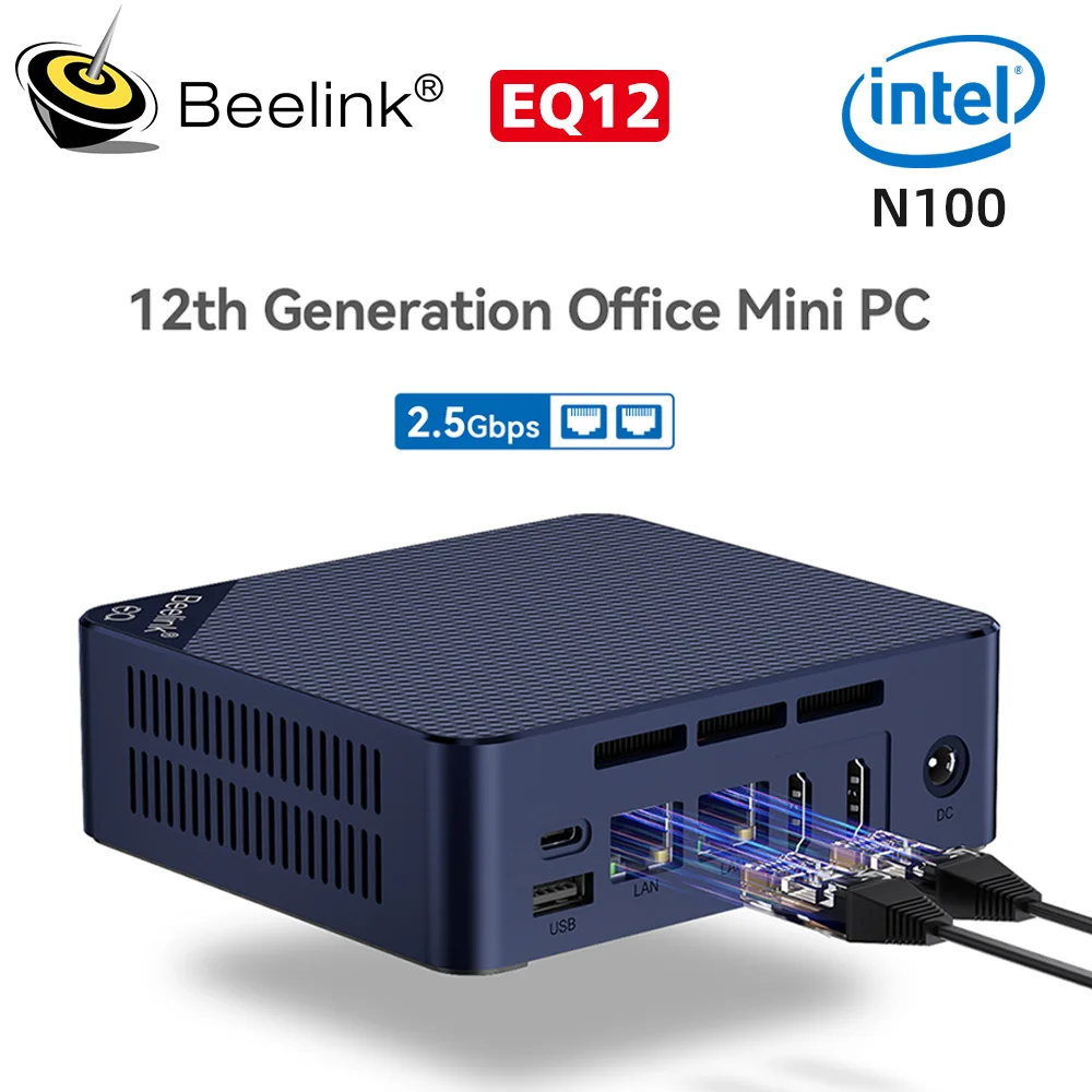 Beelink EQ12 Pro i3-N305, 8 Cores, 8 Threads, 16GB DDR5 Mini PC