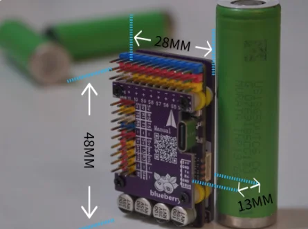 Détail des BEC 9V, 5V et 3.3V sur la carte de vol FPV SpeedyBee F405 V3 30x30.