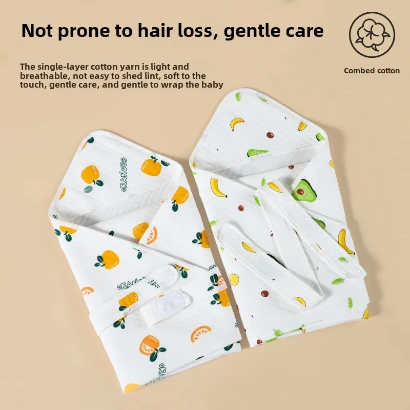 Soft Pure Cotton Comfortable Newborn Swaddle Blanket Autumn Winter Baby Wrap Anti-startle Spring Summer Baby Essentials
