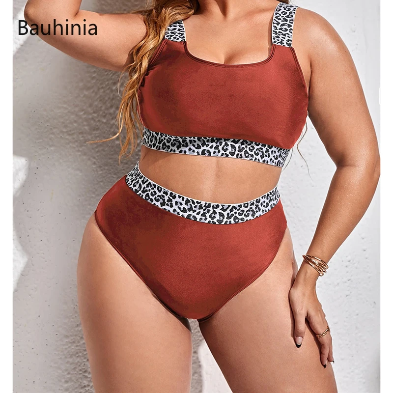 New 2020 Thick Women Swimsuit Plunging Bikini Set Big Breast Backless  Swimwear Halter Beach Wear Biquinis Bathing Suit 4XL