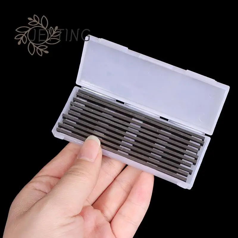 Carbide Planer Blades 10Pcs/set Carbide Planer Blades For Cutting Soft Hard Woods Ply-wood Board for Woodworking Machinery Parts 82mm 82 x 5.5 x 1.2mm