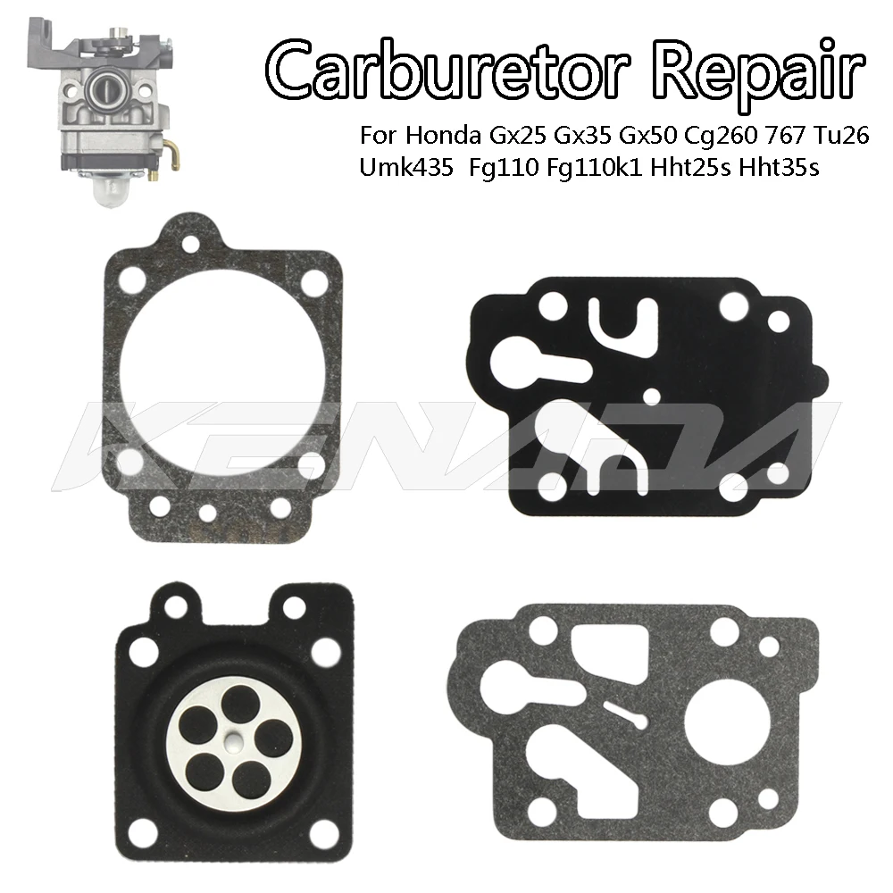 

Carburetor Repair Kits For Honda Gx25 Gx35 Gx50 Cg260 767 Tu26 Umk435 Fg110 Fg110k1 Hht25s Hht35s