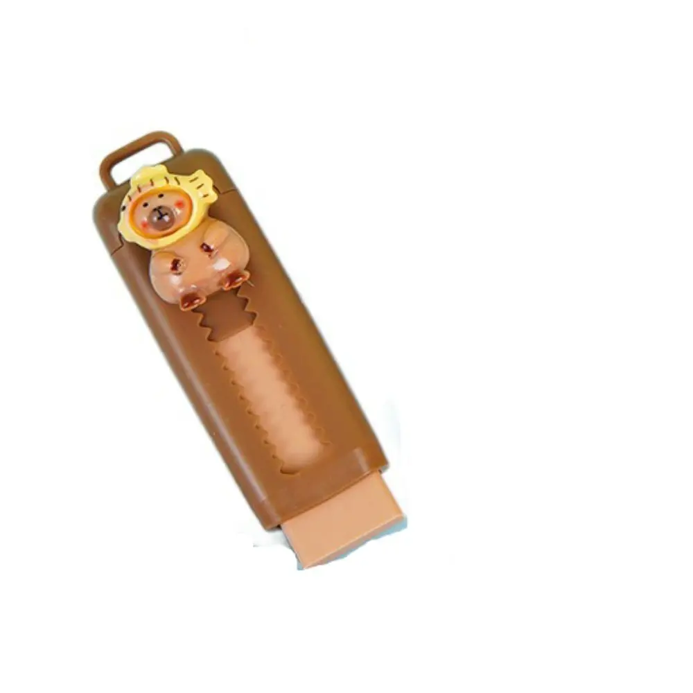 New Push Pull Capybara Eraser Cute Soft 4B Mess Free Sketch Stationary Student School Supplies