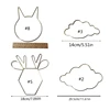 Metal Hoops Irregular Cloud Animal DIY Macrame Iron Ring 6