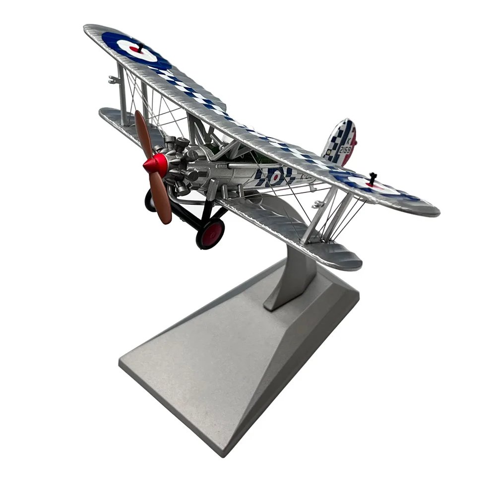 

1:72 Scale WWI British Royal Air Force Bristol Bulldog Biplane Propeller Fighter Diecast Metal Plane Aircraft Model Toy