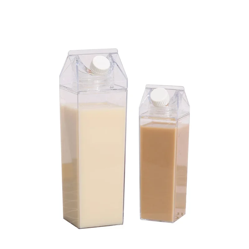 500ml/1000ml BPA Free Plastic Milk Carton Water Bottle for Juice