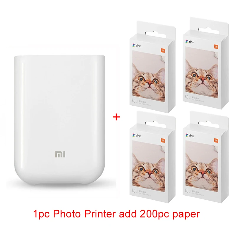 Original Xiaomi Zink Pocket Printer Paper Self-adhesive Photo Print  10//50/100 Sheets Xiaomi 3-inch Mini Pocket Photo Printer - Smart Remote  Control - AliExpress