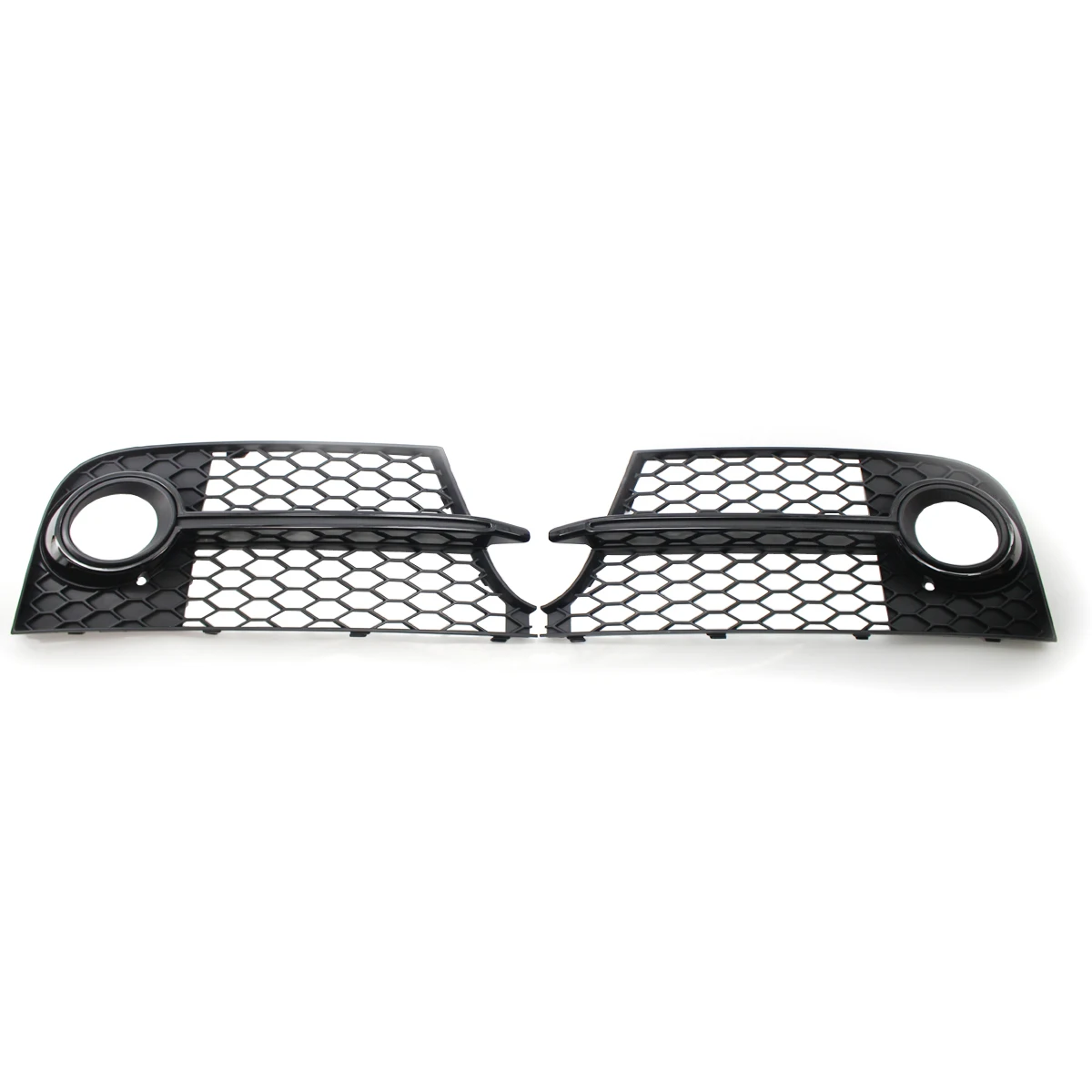 Gloss Black Fog Light Grille Cover Set For 2013-2017 Audi Q5 (Non-S Line) SQ5 Style