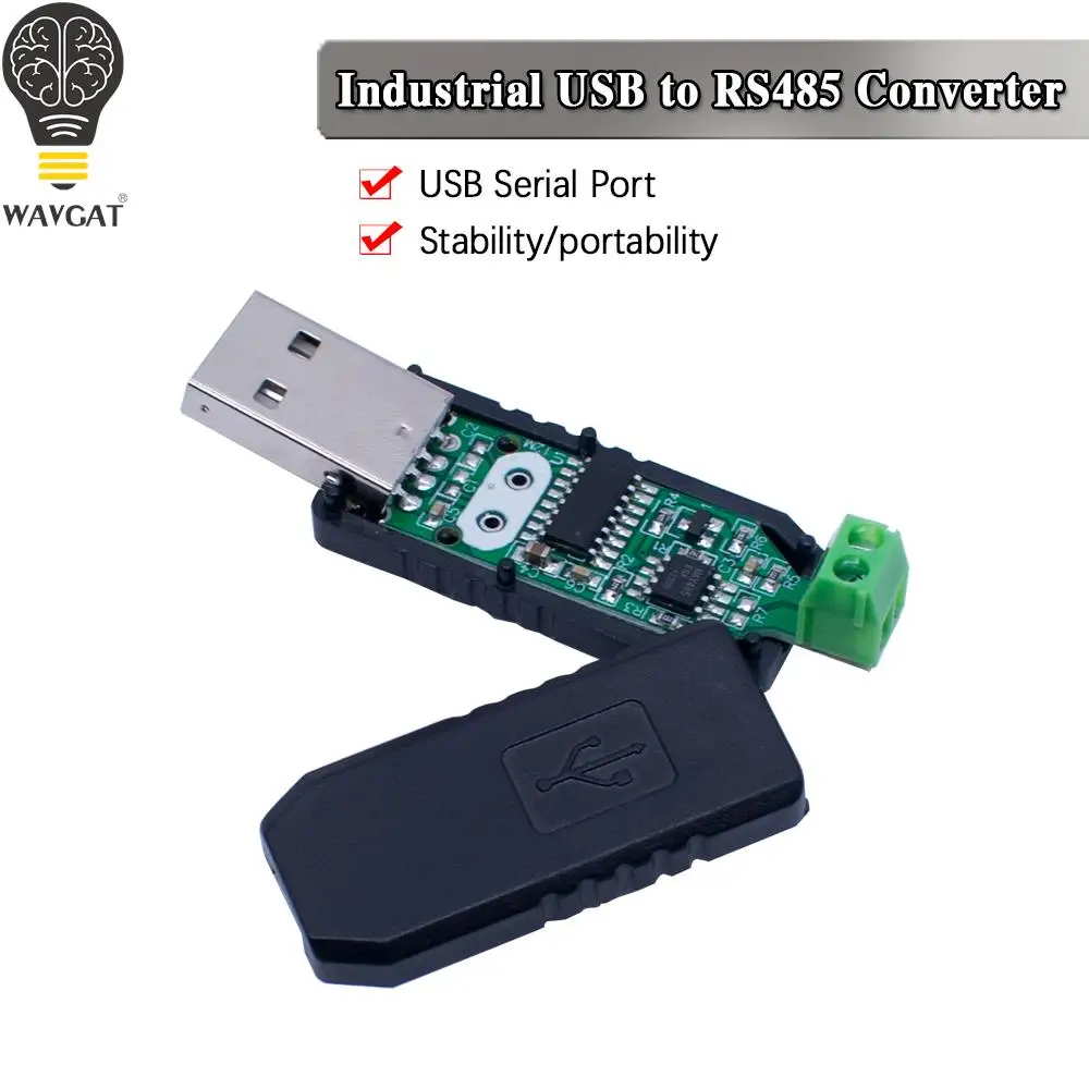 Фото Переходник с USB на RS485 485 с поддержкой Win7 XP Vista Linux Mac OS WinCE5.0 №1