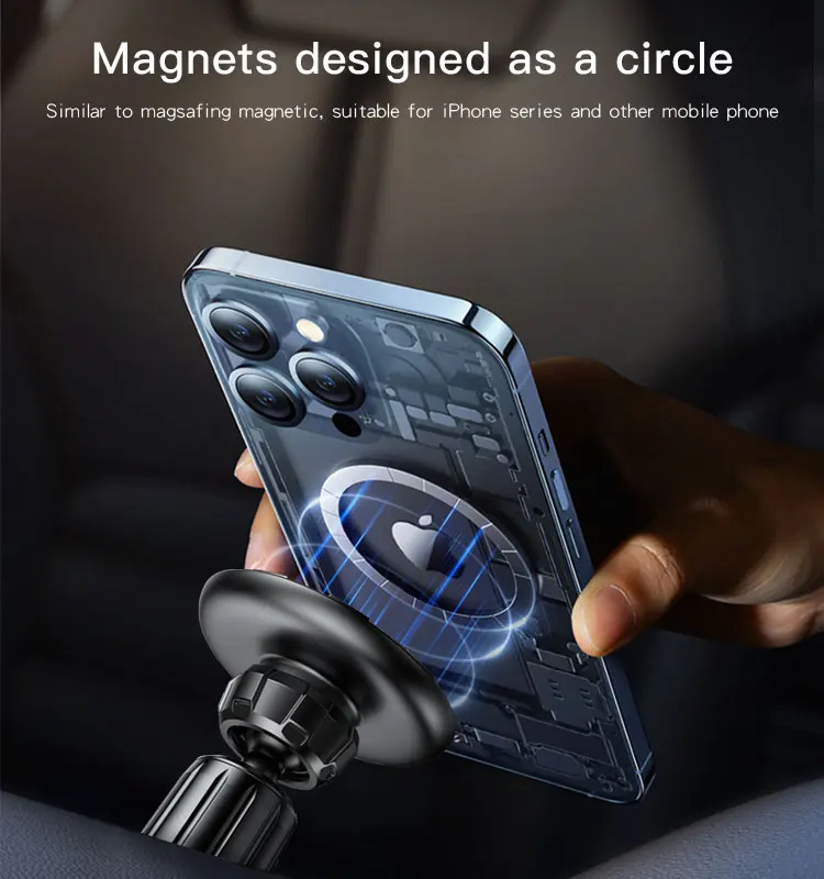 Yesido C199 Soporte magnético telescópico ajustable para coche Magsafe