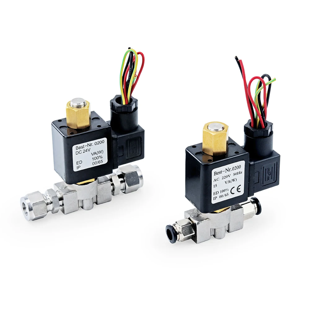 

Open Stainless Steel Body 2-Way Solenoid Valve VX2120-08-SS-NO Controller For Oil Water Gas AC220V/110V DC12V/24V