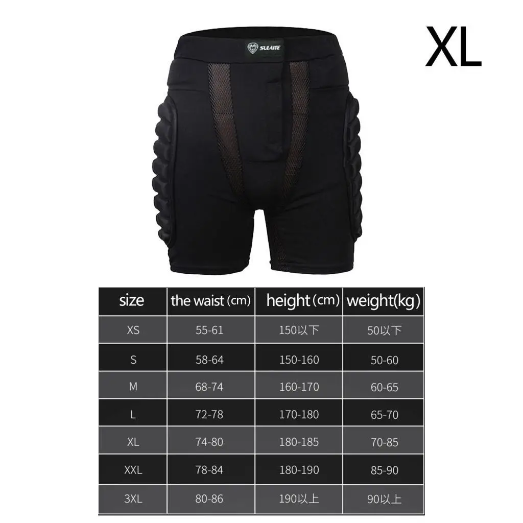 Padded Shorts Protection Hip Pants Impact Resistance for Skating Adults Kids