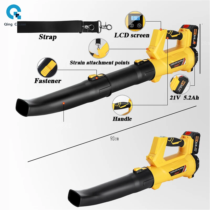 Leaf Blowers Lithium Hair Dryer Industrial High-power Blowers Cordless Snow Blower Charging Leaf Blower 2