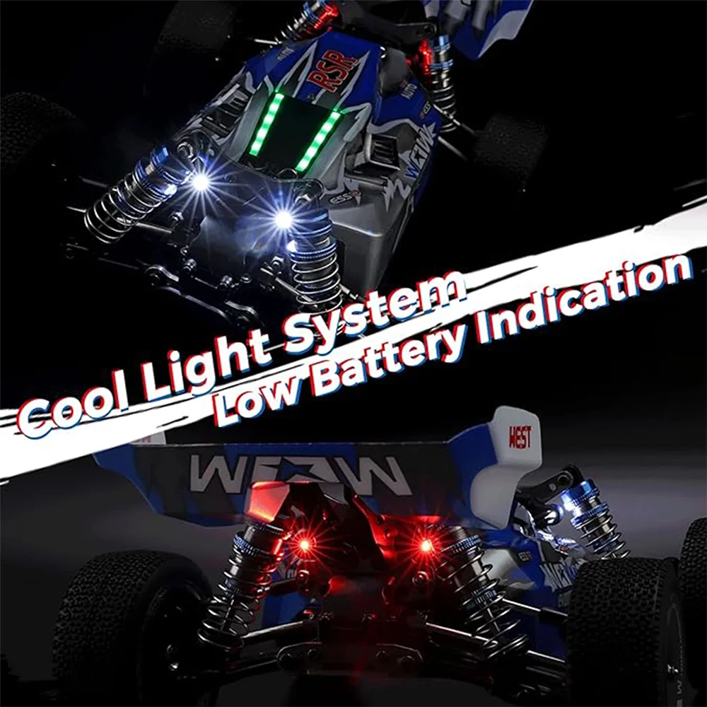 WLtoys 144011 Voiture RC 65km/h 2.4G Bleu - Buggy Électrique