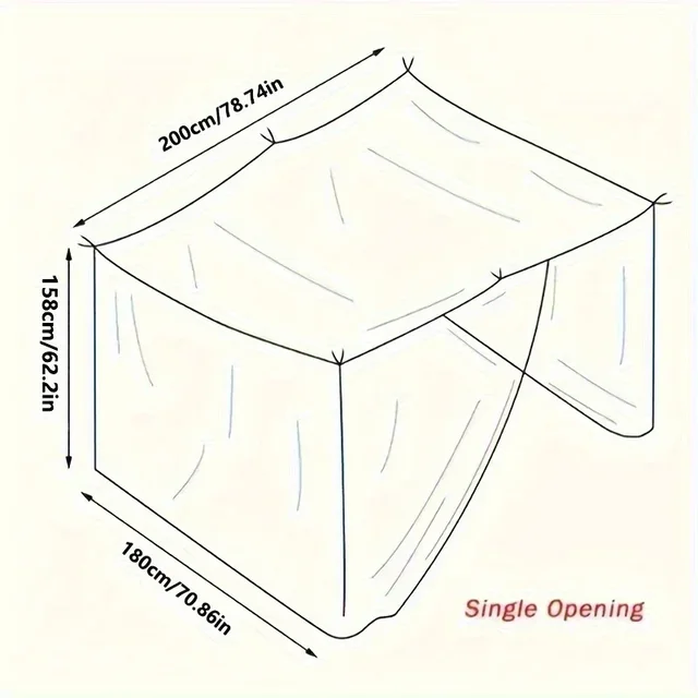 Tente de maison en maille blanche, Portable, carrée, pliable, anti-moustiques, légère, pour Camping en plein air, couchage d'été 4