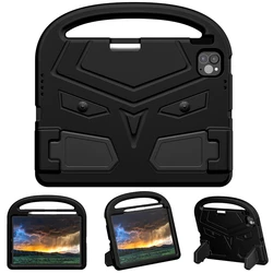 Children's EVA Tablet Case with Handle and Stand - Durable and Protective Cover - iPad 7 8th 9th 10.2 (Black)