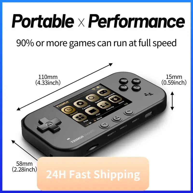 T30C New Trimui Smart Game Console For AMPOWN Matching 2.4Inch IPS Screen Open Source Retro Handheld Wifi Vs Handheld Game Conso