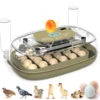 24 Egg Incubator with Automatic Turning, Temperature and Humidity Control, LED Egg Candler, and Auto Water Addition, for Hatchin