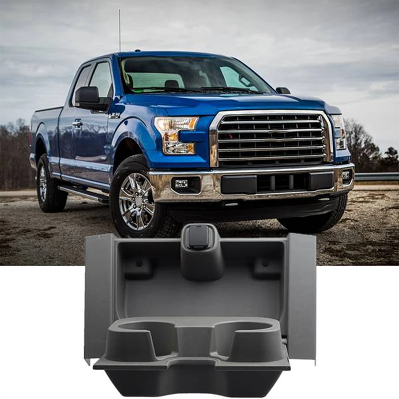 

Split Bench Center Seat Front Cup Holder Cup Holder FL3Z1813562AT For Ford F150 2015 2016 FL3Z-1813562-AT