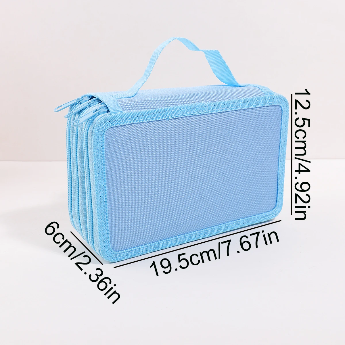 Multi-Layer Large Capacity Pencil Case with Handle - Organized Storage Solution