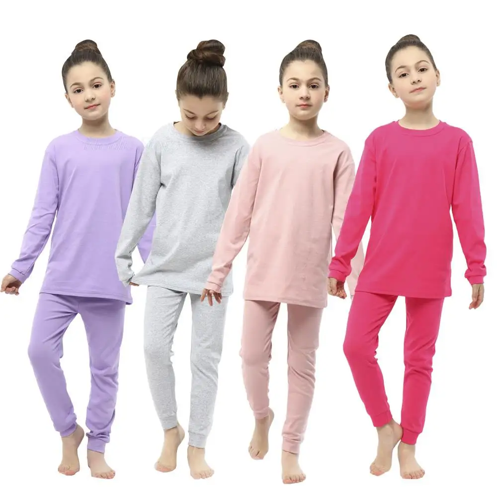 Tanie Różowy fioletowy zestaw piżamy dla dzieci garnitury dla dziewczyny nastolatek bielizna nocna chłopiec ubrania sklep
