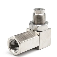 Universal 90Degree 135Degree 180degree Mini Catalytic O2 Oxygen Sensor Spacer Adapter Engine Light CEL Check Bung 1