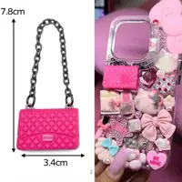 2Pcs Y2K Kawaii Bling Full Diamond Parfum Bottle Brand Bag  Junk Phone Case Ipadcase Decoration Charms Diy Crafts 1