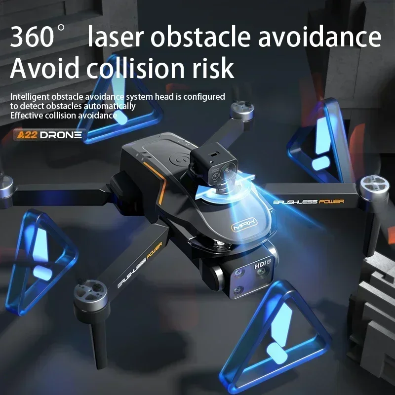 XIAOMI New A22 Drone 8K 5G GPS double Camera HD Aerial Photography WIFI Optical Localization Four-way Obstacle Avoidance Drone aerial photography drone