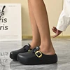 Summer Fashion Slippers for Women Thick Bottom Soft Sandals Womens Casual Eva Clogs Slip Ons Garden Shoes with Buckle Strap 2