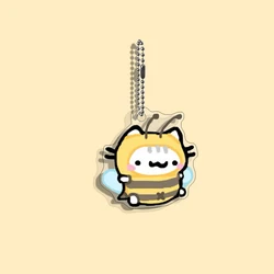 Whimsical Kitty Keychain - Cute Novelty Gift (01)