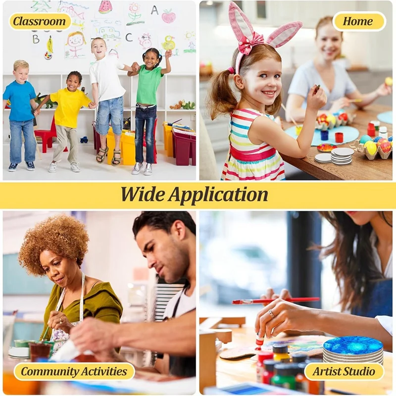 25 Piece Magnetic Painting Canvas Panels White Mini Canvas Panels DIY Refrigerator Decoration