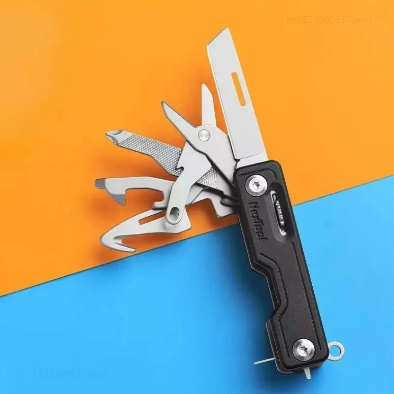 Youpin NexTool 10 IN 1 Mini Folding Pocket Knife Hand Tools Outdoor Survive Clip Sharp Cutter Opener Card Pin Home Tools