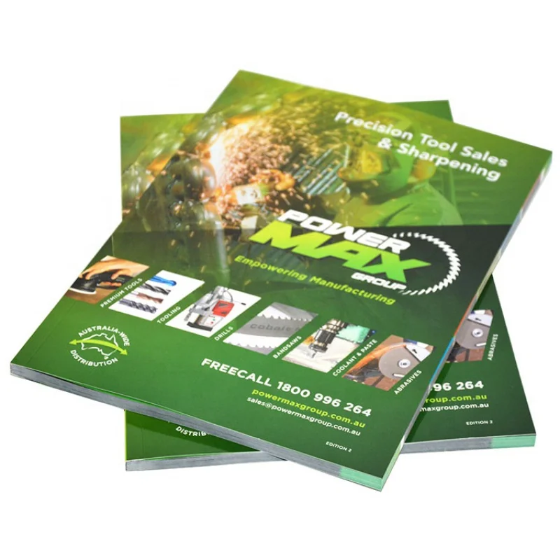 

custom Customized High Quality Softcover Catalog Company Brochure Print Full Color Printing Supplier