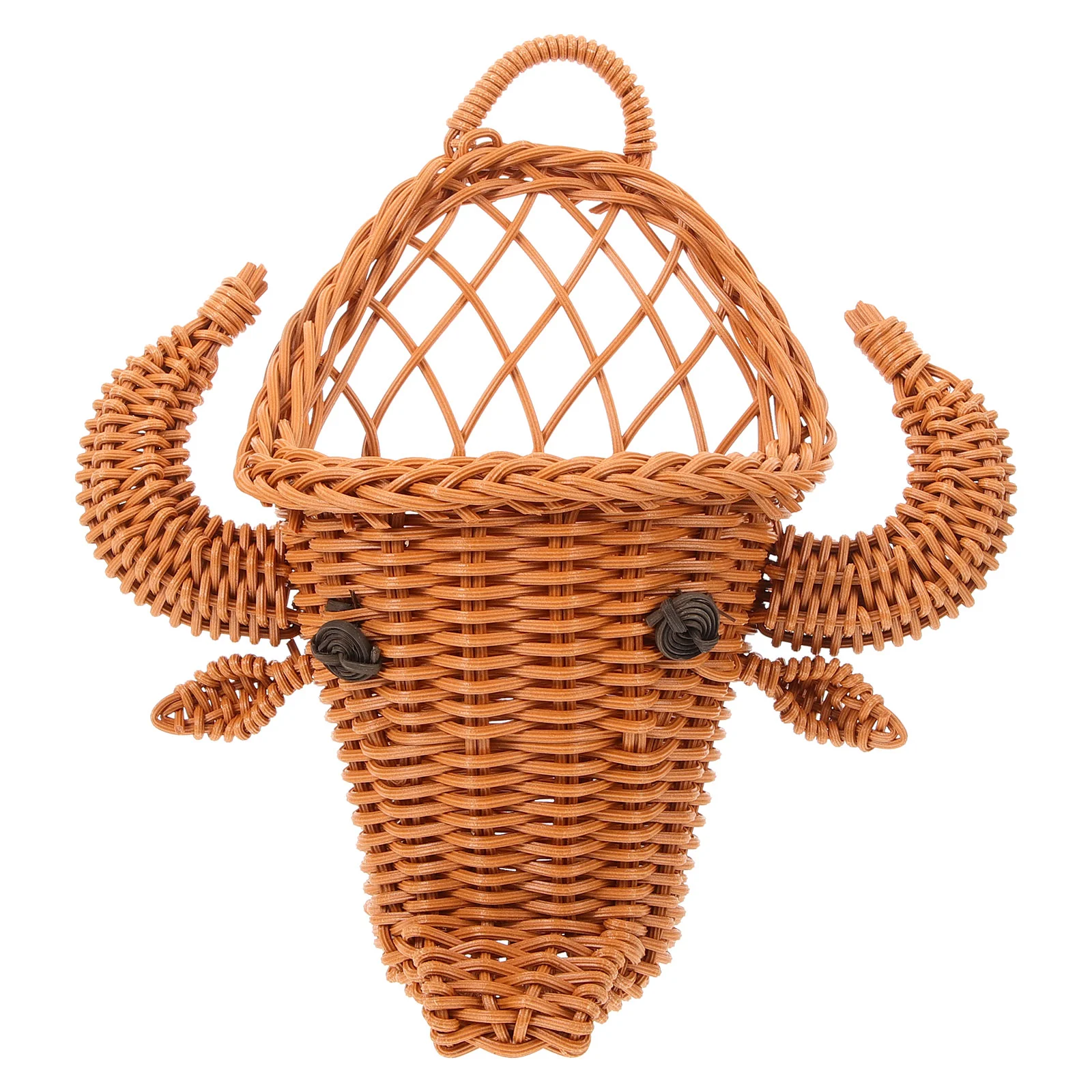 

Rattan Hanging Basket Flower Pots Decorative Woven Baskets Other Storage Flowers Holder Fruit Vegetable Pp Wall